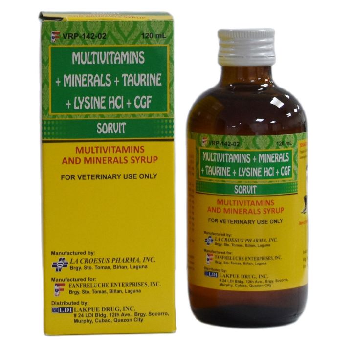 SORVIT SYRUP 120 ml Sorvit Syrup For Dogs Multivitamin For Small