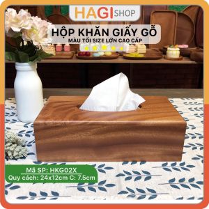 Hộp Đựng Khăn Giấy Bằng Gỗ Chữ Nhật Cao Cấp Phong Cách Tối Giản Sang Trọng Phục Vụ Nhà Hàng Quán Ăn Cafe Khách Sạn Resort Thủ Công Mỹ Nghệ