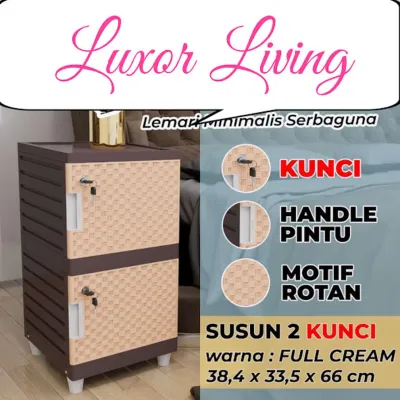 Lemari Plastik Minimalis Serbaguna Lemari Susun 2 3 4 5 Pintu Cabinet