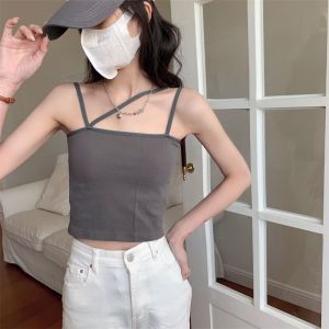Melisacollection | Tanktop Crop Top 3 Tali Pakaian Dalam Wanita Cewek Korea