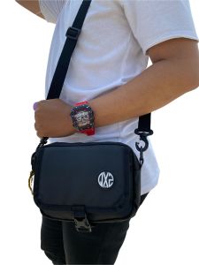 QXZ94 Slingbag Waterproof Anti Air Tas Selempang Wanita Pria Original Bimo Hitam Qsb-bimo-03