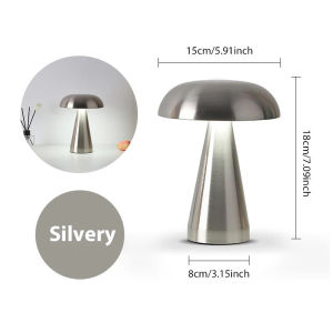 Table Lamp Mushroom LED Night Light Rechargeable Desktop Touch Sensor Reading Lights Bedroom BauhausFast shipping