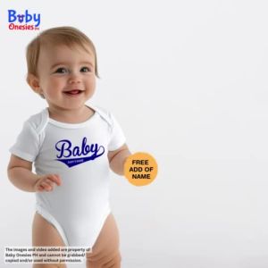 Baby Onesies PH Customized Babys Name 0-12 months Newborn Baby Boy Girl Cotton Bodysuit