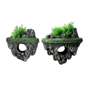 Aquariums Hideouts Landscape Floating House Resin Aquariums Decorations Art Crafts Terrarium Habitat Ornaments
