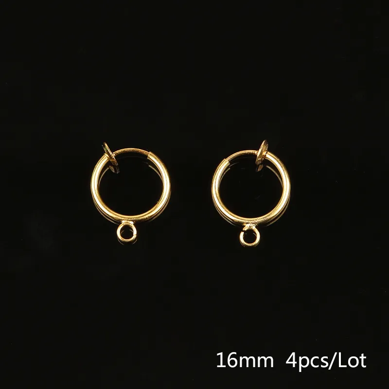 DIY Clip-on Earring Converter Earrings Accessories Gold Silver
