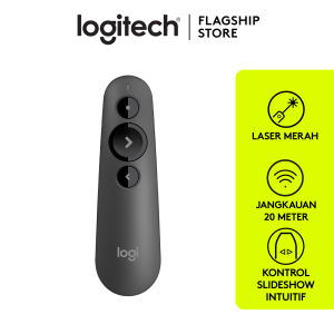 Logitech R500s Remote Pointer Presenter Wireless Laser Merah