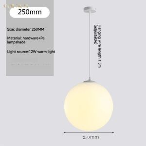IGDL Nordic malist Milk White round Pebble pendant Light สำหรับห้องรับประทานอาหาร บันไดดูเพล็กซ์ หน้าต่างร้านขายเสื้อผ้า โคมไฟเพดาน LED โคมไฟ