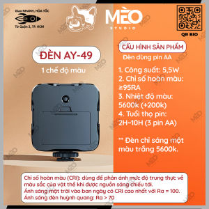 Đèn Led Mini Siêu Sáng Cầm Tay hỗ trợ Ánh Sáng cho Quay Video Chụp Ảnh Livestream Quay Vlog - 910