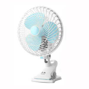 6 นิ้ว พัดลมพกพา พัดลมมินิ พัดลมแบบหนีบ ความเร็วลม 2 ระดับ สามารถส่ายหัวได้ เต็นท์ปลูก 220V