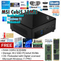 MSI NUC Cubi5 12Mi5 L10 Intel Core i5-1235U 4.4GHz 10-Cores Mini PC / Intel NUC + Windows 11 PRO. 