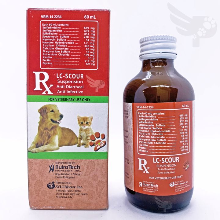 For Dogs Kitten Anti Diarrhea Medicine LC SCOUR 60ml Petpoultryph