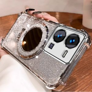 เคส เคสสำหรับศัพท์ VIVO Y35 4g 2022 เคสนิ่มซิลิโคนดูดซับแรงกระแทกพร้อมขอบทองเงาและขาตั้งกระจก sjdzsfjz01