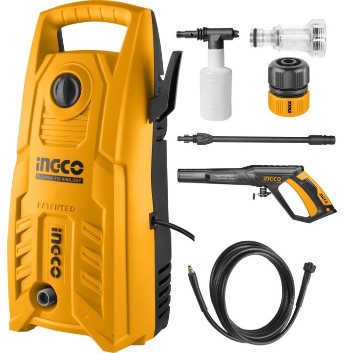 INGCO High Power Pressure Washer Heavy Duty 1200W | 1400W WITH FREE ...