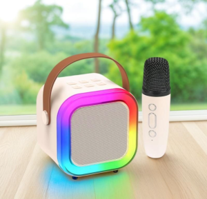 K-12 Mini High End Wireless Audio Mini Home With 1 or 2 Microphones Professional Karaoke Speaker