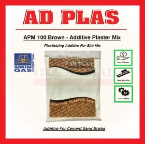 AD Plas  -  APM 100 Mortar  Additive For Wall Plaster  Additive Plaster Mix Plaster Additive Ubat Plaster