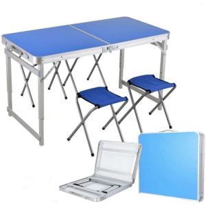 Meja piknik dan 2 kursi / meja lipat / folding table