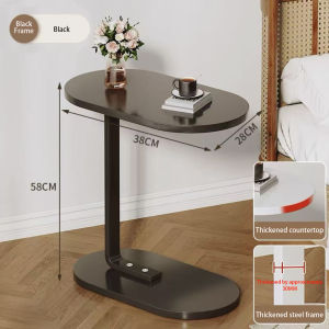 Metal C-shaped Side Table Study Computer Coffee Table Bedside Table Removable Metal Bracket