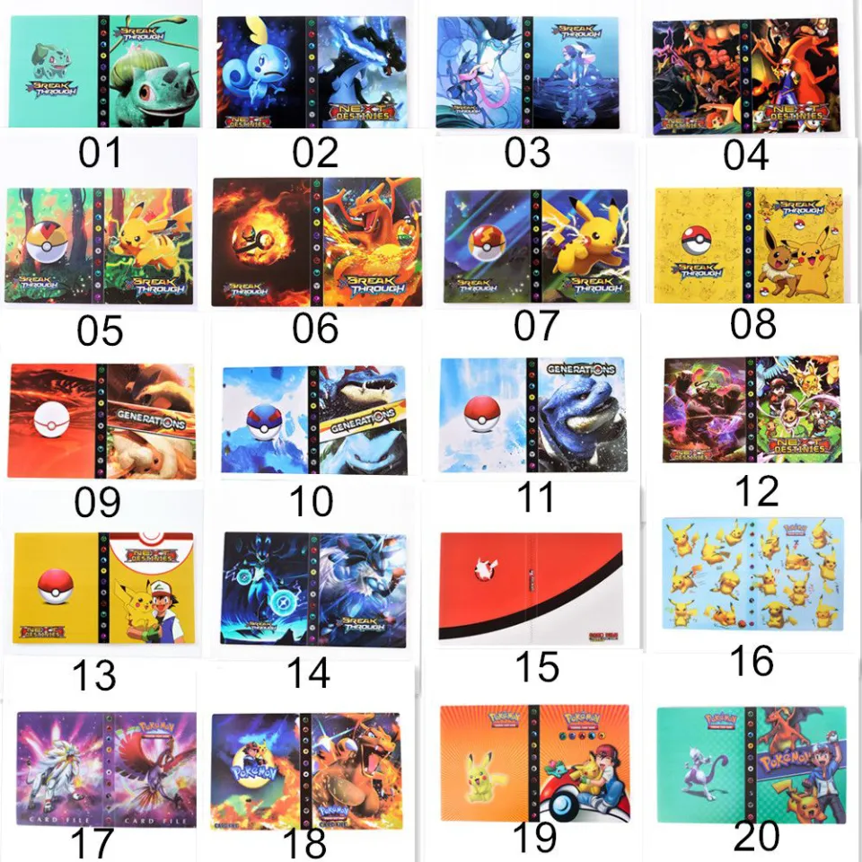 240/540 Cards, 9 Pocket Pokemon 432Pcs card album binder, Cartoon Pokemon book card display Holder 240/540 Cards, 9 Pocket Pokemon 432Pcs card album binder, Cartoon Pokemon book card display Holder