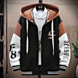 Jaket Baseball Hoodie Pria Oversize M-XXL Jaket Varsity Dewasa Anak Remaja Street Style New Arrival/Jaket Hitam Hoodie/Jaket KG/Jaket Trendy Fullprint Bahan Tebal Korean Fashion Jumbo Baju Hodie/Hoodies/Jaket Pria Kece/Jaket Wanita Modis/Zipper Hoodie