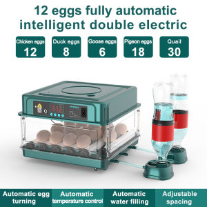 Egg Incubator 130 Eggs Fully Automatic Egg Incubator Intelligent Digital Hatcher Brooder With Temperature Control And Auto Turning For Hatching Chicken Duck Goose Quail Birds Incubators For Farm