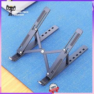 Ultra Thin Invisible Laptop Stand Mini Zinc Alloy Foldable Portable Notebook Cooling Pad Ergonomic Keyboard Lifting Riser Desktop Bracket Compatible with Laptops Tablets 10-17.3 Inch