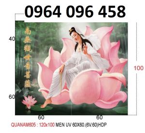 Tranh gạch 3d phật giáo - DCN77