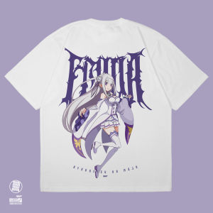 T-Shirt Emilia Re Zero EMT Anime Manga Wibu Jepang Kaos Cotton Combed 24s DJA Cloth
