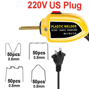 Kebidumei 100W Plastic Welding Machine Plastic Welder 200pcs Hot Stapler Bumpers Repair Kit Soldering Iron For Car Bumper Repair Tools