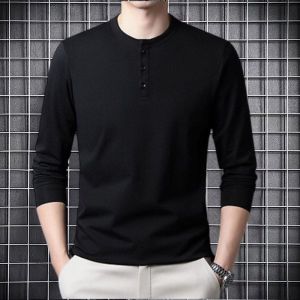 kaos henley distro panjang kekinian / kaos henley murah