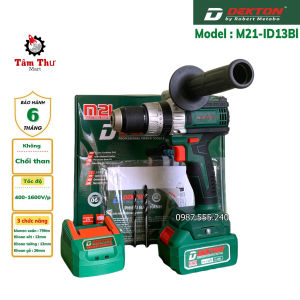 MÁY KHOAN PIN DEKTON 13BL KHÔNG CHỔI THAN  3 CHỨC NĂNG CÔNG NGHỆ ĐỨC CHÂN PIN PHỔ THÔNG