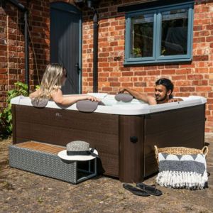 MSPA TRIBECA Luxury Portable Spa - 4-6 Person Premium Hot Tub with 120 Air Jets