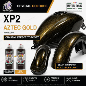 CRYSTAL AZTEC GOLD / XP2 AZTEC GOLD CRYSTAL EFFECT SPRAY PAINT / AIKKA / MOTOR-COLOS / 400ML