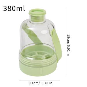 2-in-1 Press-type Water Bottle Ice Cube Tray Water Injection Anti-leakage Ice Tray Mold with Handle Easily Remove Ice Ice Cube Mold