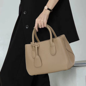 AIDRANI  New top layer cowhide womens bag genuine leather commuting womens fashionable middle-aged portable diagonal cross bag