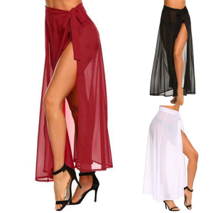 Sarong-coverups cho đồ tắm phụ nữ khăn quấn bikini váy bãi biển-bikini Cover-up đồ bơi voan
