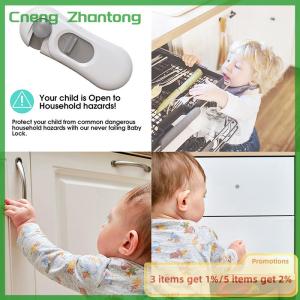 Cneng 1Pc Home Refrigerator Lock Fridge Freezer Door Catch Lock Toddler Kids Child Cabinet Safety Lock For Baby Safety Child Lock