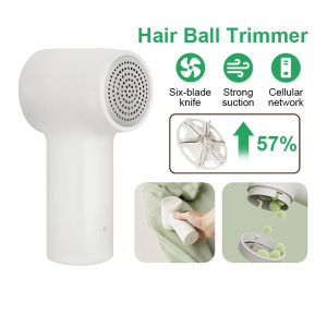 Lint Remover Hair Ball Trimmer Fabric Shaver Rechargeable Lint Remover Portable Large Storage 6-Leaf Stainless Steel Blades Defuzzer
