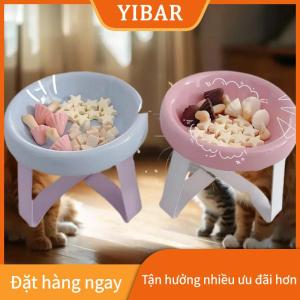 YIBAR New cột sống bảo vệ Vật nuôi Bát Chân cao cổ bảo vệ mèo bát với đứng thức ăn vật nuôi Bát vật nuôi nguồn cung cấp
