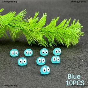 [COD] zhangyuqing 10Pcs Luminous Briquettes Elfs Black Ball Sprite Duck Figurine Home Decor Glowing Miniature Fairy Garden Decoration Accessories