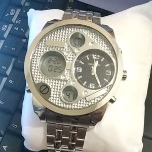 Double Jam Aktif Jam Tangan Pria