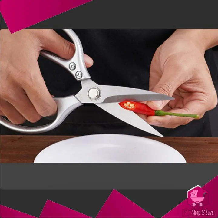 BabyShop-C976%20Gunting%20Dapur%20Serbaguna%20Stainless%20Tahan%20Karat%20/%20Gunting%20Ayam%20Ikan%20Daging%20Sayuran%20-%20Image%206