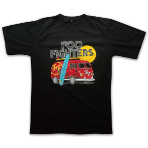 Kaos Band Oversize Foo Fighters VW Van Tour Rock Legend T-Shirt Dewasa Pria Wanita Premium