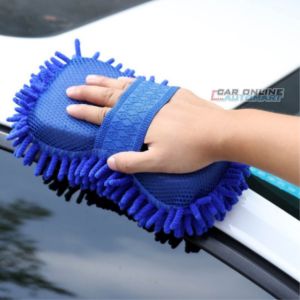 Car Wash Sponge Coral Kind Chenille Microfiber Scrub Soft Anti Scratches Hand Grip Detailing SPAN CUCI BASUH KERETA