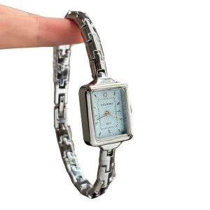 ZYJC Square Dial Bracelet Watch Bracelet Strap Elegant Quartz Watch Gift Ladies Watch for Women