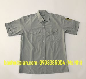 Áo bảo vệ màu xám vải kake ford cao cấp