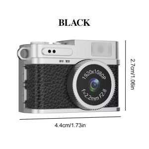 Retro Mini Camera with Screen Indoor Home Outdoor 1080p Portable Vintage Very Small Mini Camera Video Recorder