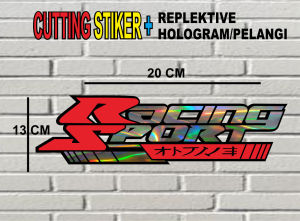 Stiker Cutting Hologram dan campur Stiker Reflektipe Custom