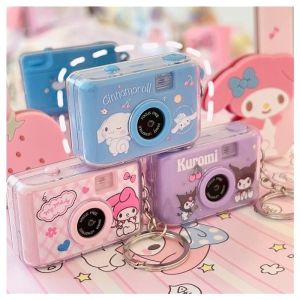 1PC Hello Kitty Kuromi Kawaii Bag Pendant Sanrio Anime Cute Cinnamoroll My Melody Cartoon Girly Heart Camera Keychain Toy for Girls