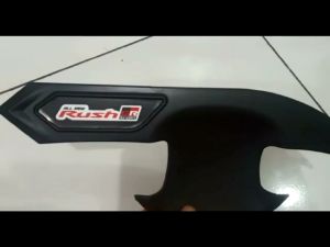 Paket Cover Outer Plus Tutup Bensin All New Rush GR Sports Hitam Doff