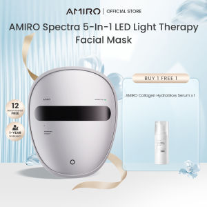 AMIRO L2 PRO Spectra 5-in-1 LED Light Therapy Facial Mask Silver